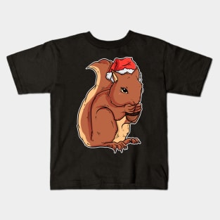 Christmas Squirrel Kids T-Shirt